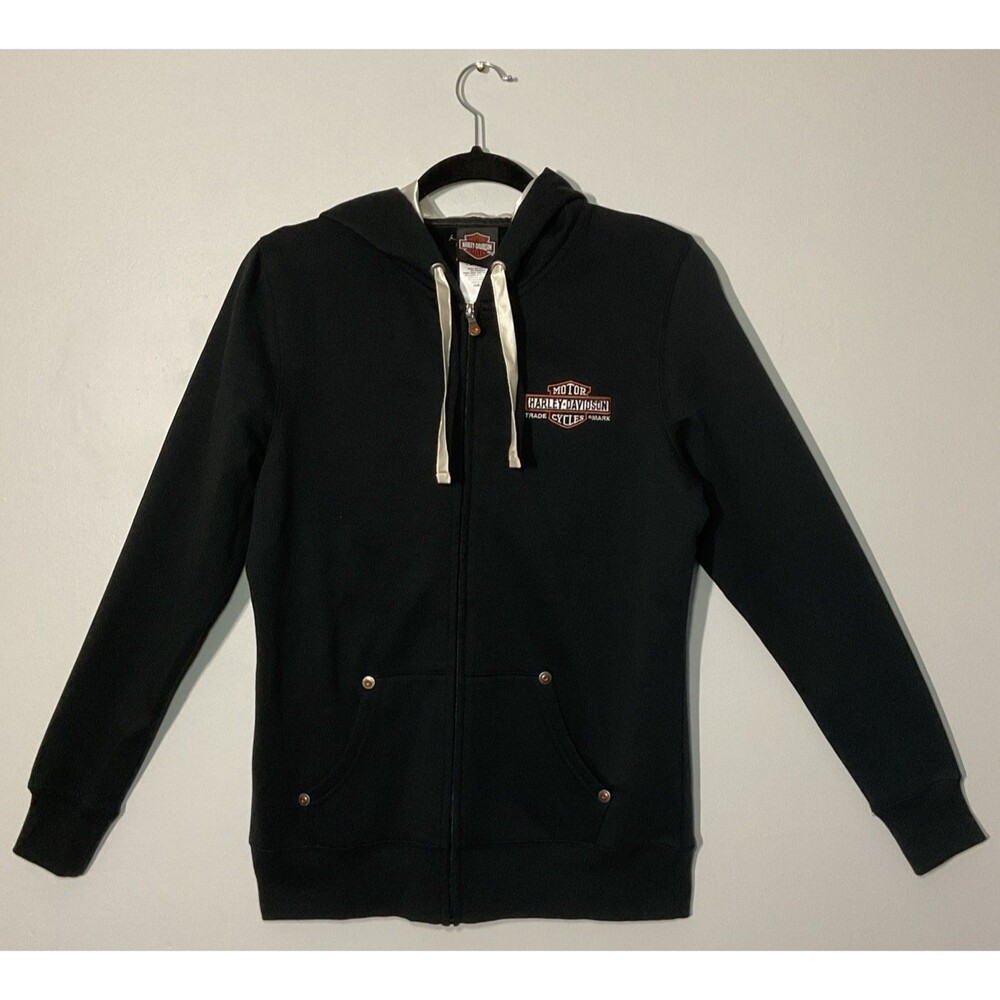 Harley Davidson Embroidered Bergdale Graphic Hoodie Size M